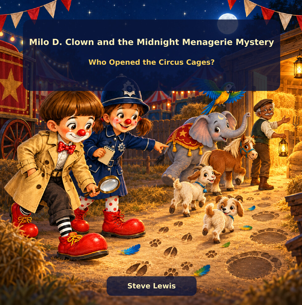 Cover of Milo D. Clown and the Midnight Menagerie Mystery